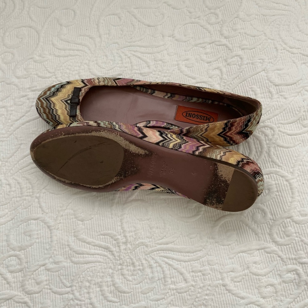 Missoni Ballet Flats - Chevron Print 38 - Picture 5 of 5